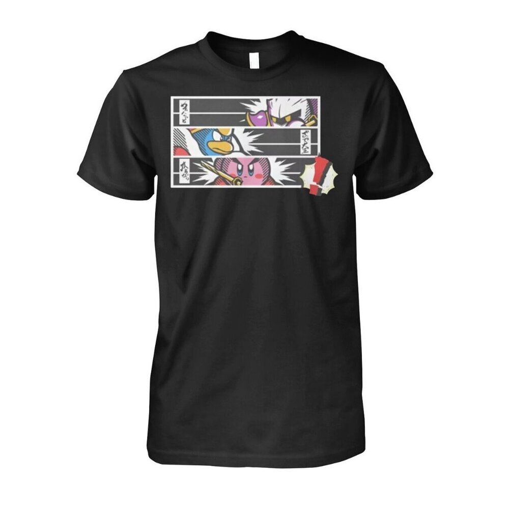Kirby Informer The Pink Samurai Graphic T-Shirt Gaming Fan Casual Streetwear Tee